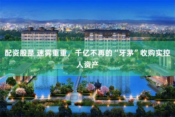 配资股是 迷雾重重，千亿不再的“牙茅”收购实控人资产